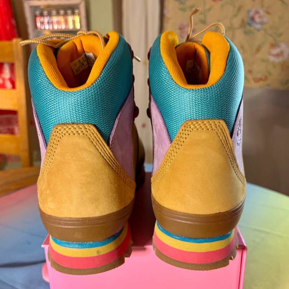 Timberland Euro Waterproof Hiker Boot In Wheat Nubuck Leather Size 10 Womenโs ๐ - Picture 15 of 16